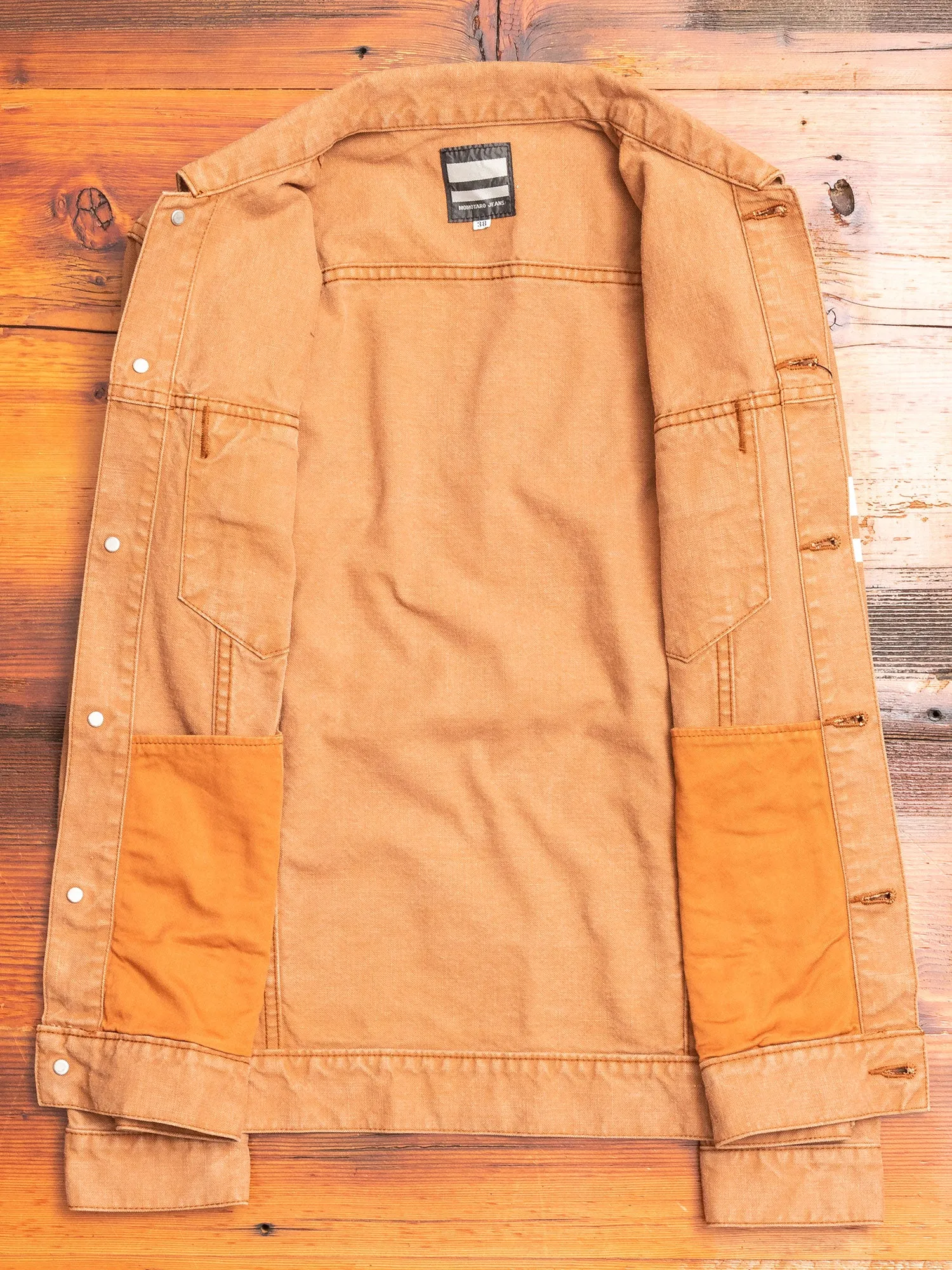 03-150 "Going to Battle" Washed Duck Type-3 Jacket in Brown