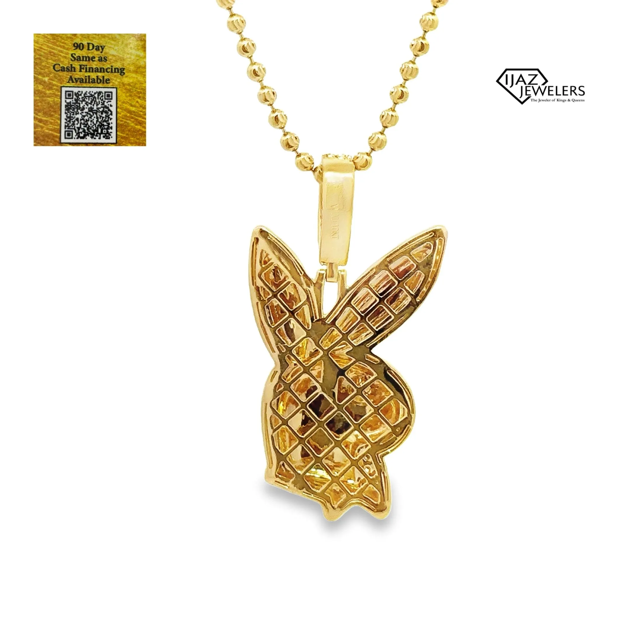 10K Gold 0.65 CTW Diamond Bunny Charm