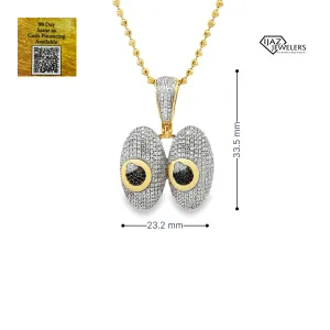 10K Gold 0.82 CTW diamond Emoji Charm