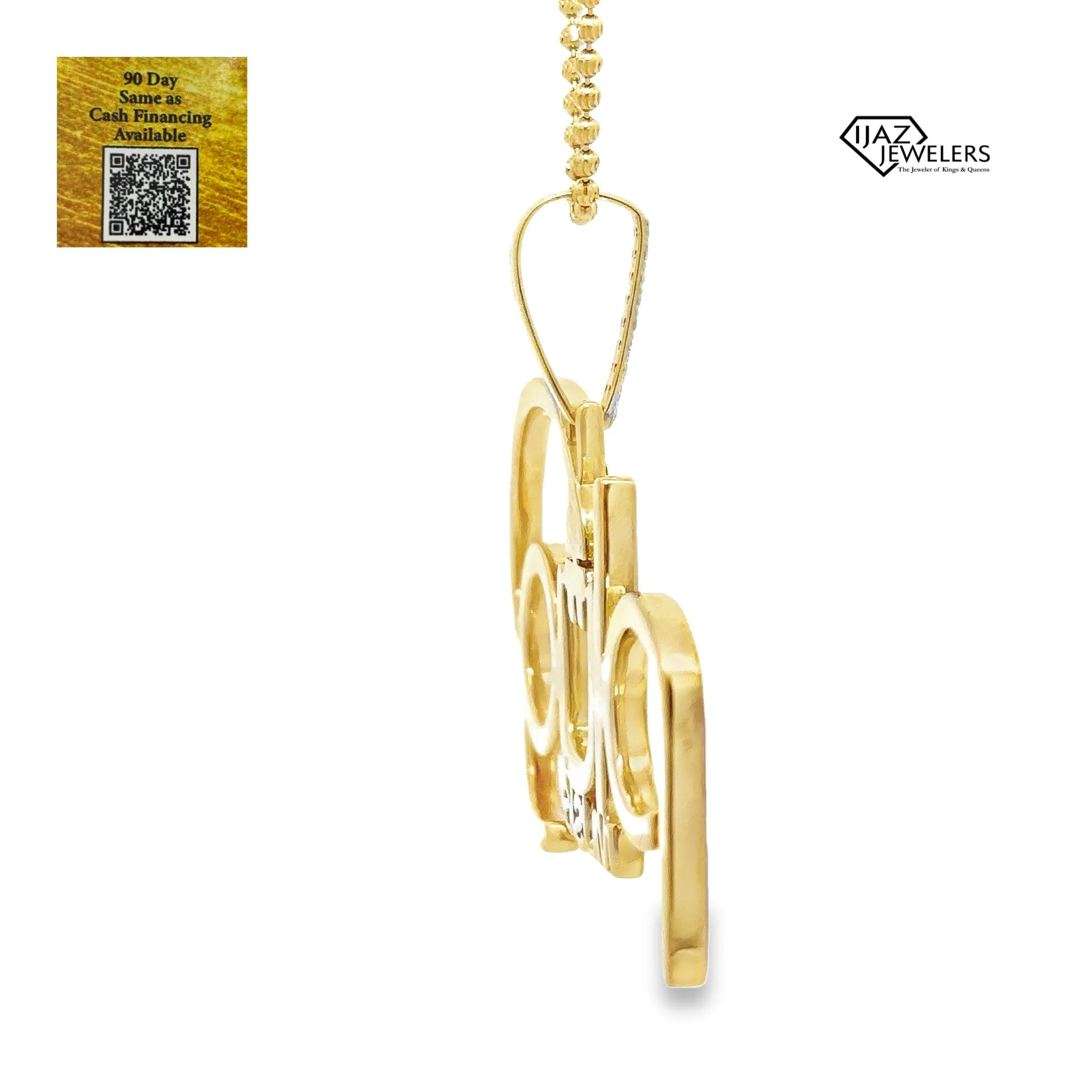 10K Gold 2.13 CTW Diamond Plug Music Charm