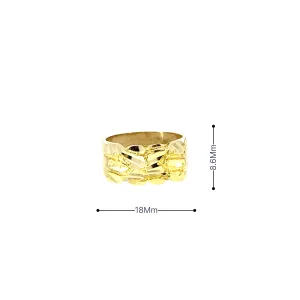 10K Gold Nugget Ring 3.3 Grams