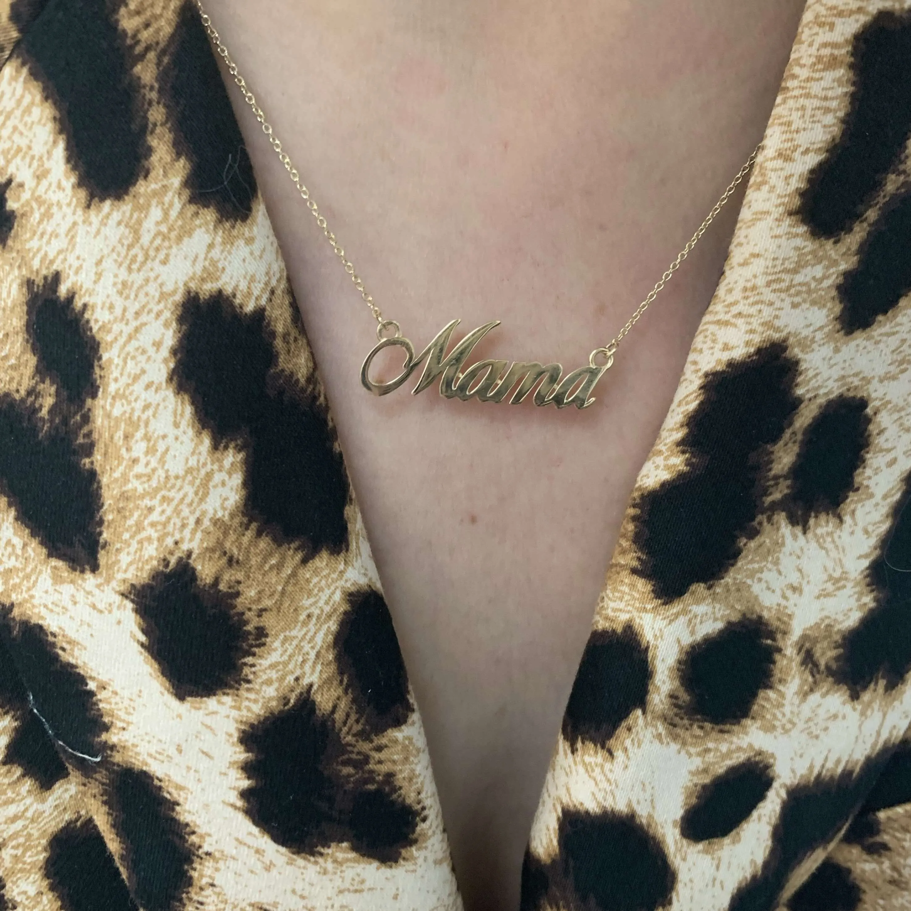 10K Gold Script Name Necklace