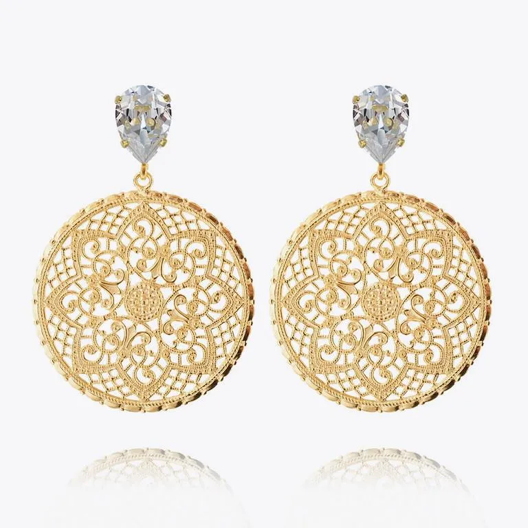 Alexandra Earrings / Crystal