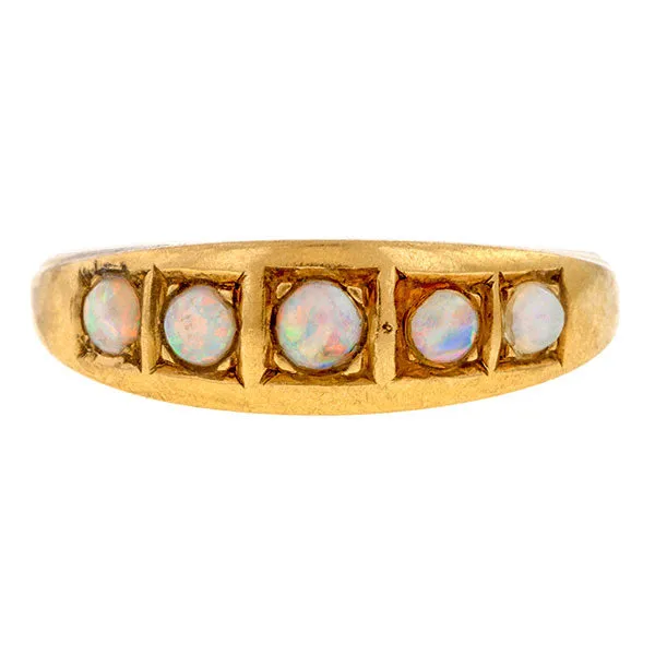 Antique Opal Band Ring