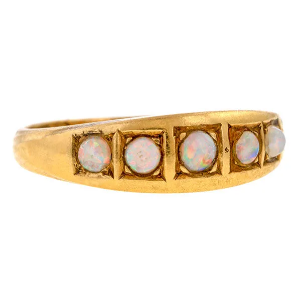 Antique Opal Band Ring