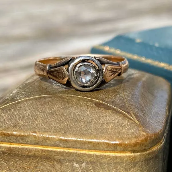 Antique Rose Cut Diamond Ring