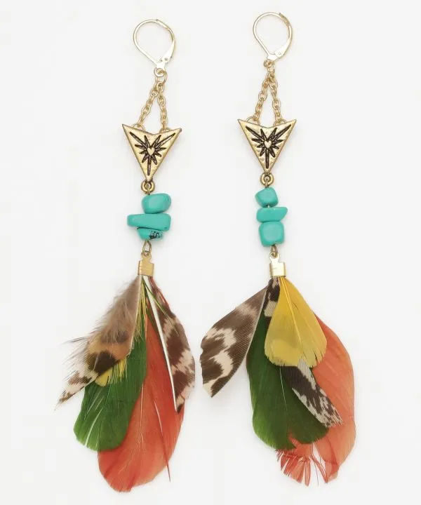 Bohemian Feather Earrings