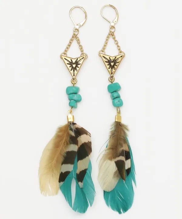 Bohemian Feather Earrings