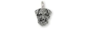 Border Terrier Jewelry Sterling Silver Handmade Border Terrier Charm  BDT-C