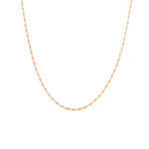 Candy Chain Necklace | Peach Fuzz & Gold