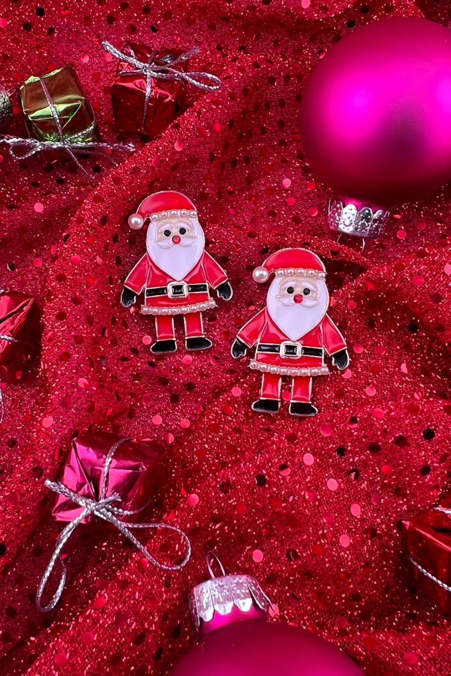 Dear Santa Pearl Earrings