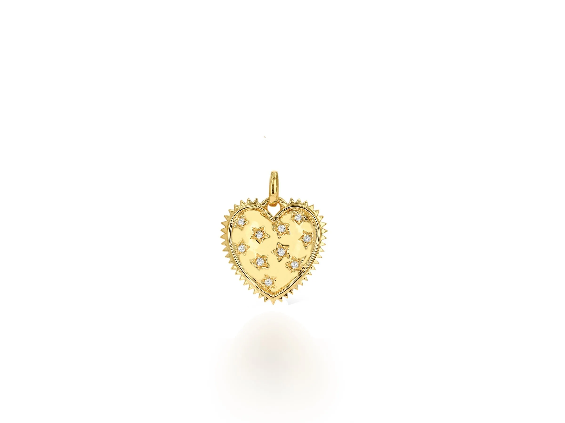 Diamond Heart Charm Only