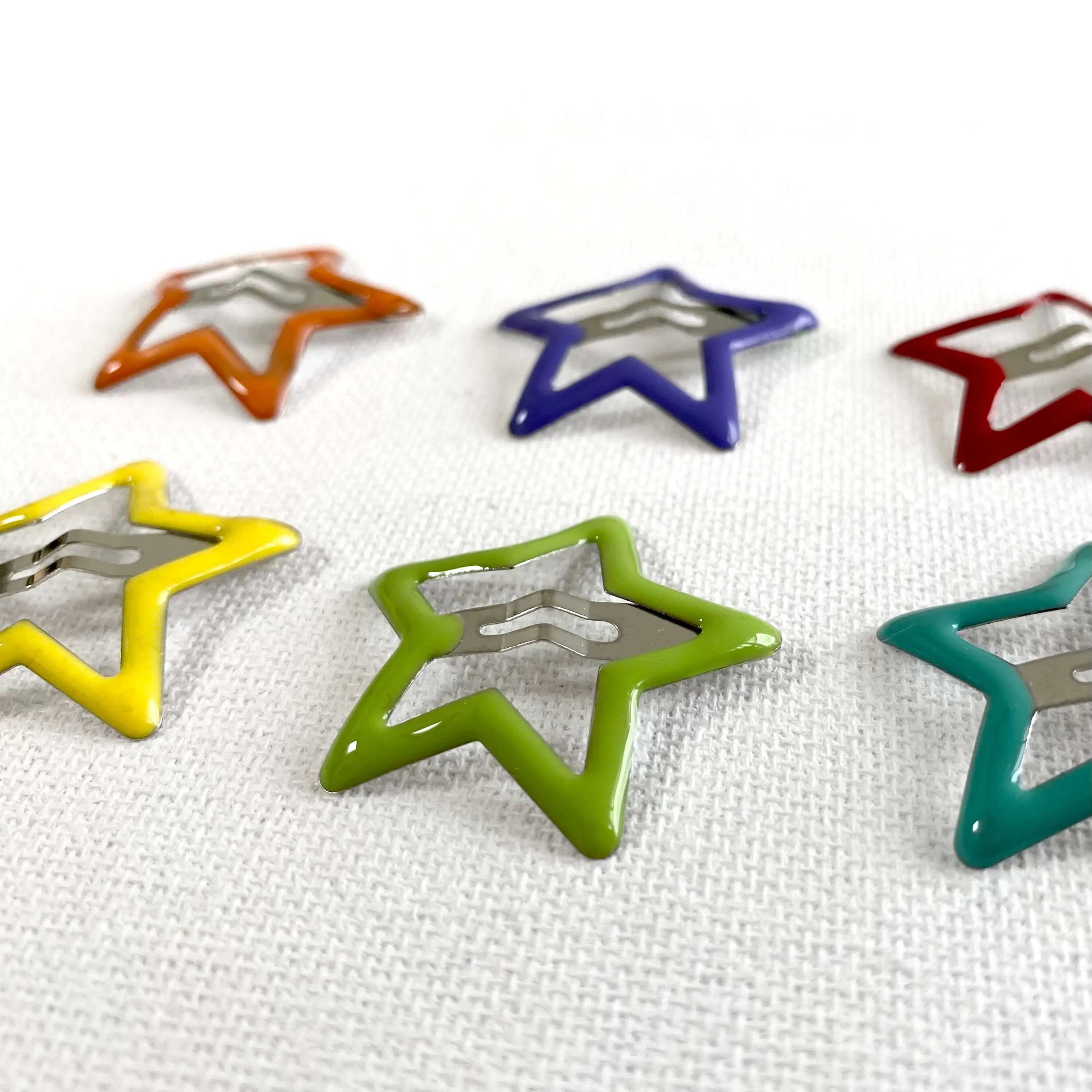 Doll hair clips 20mm mini Star