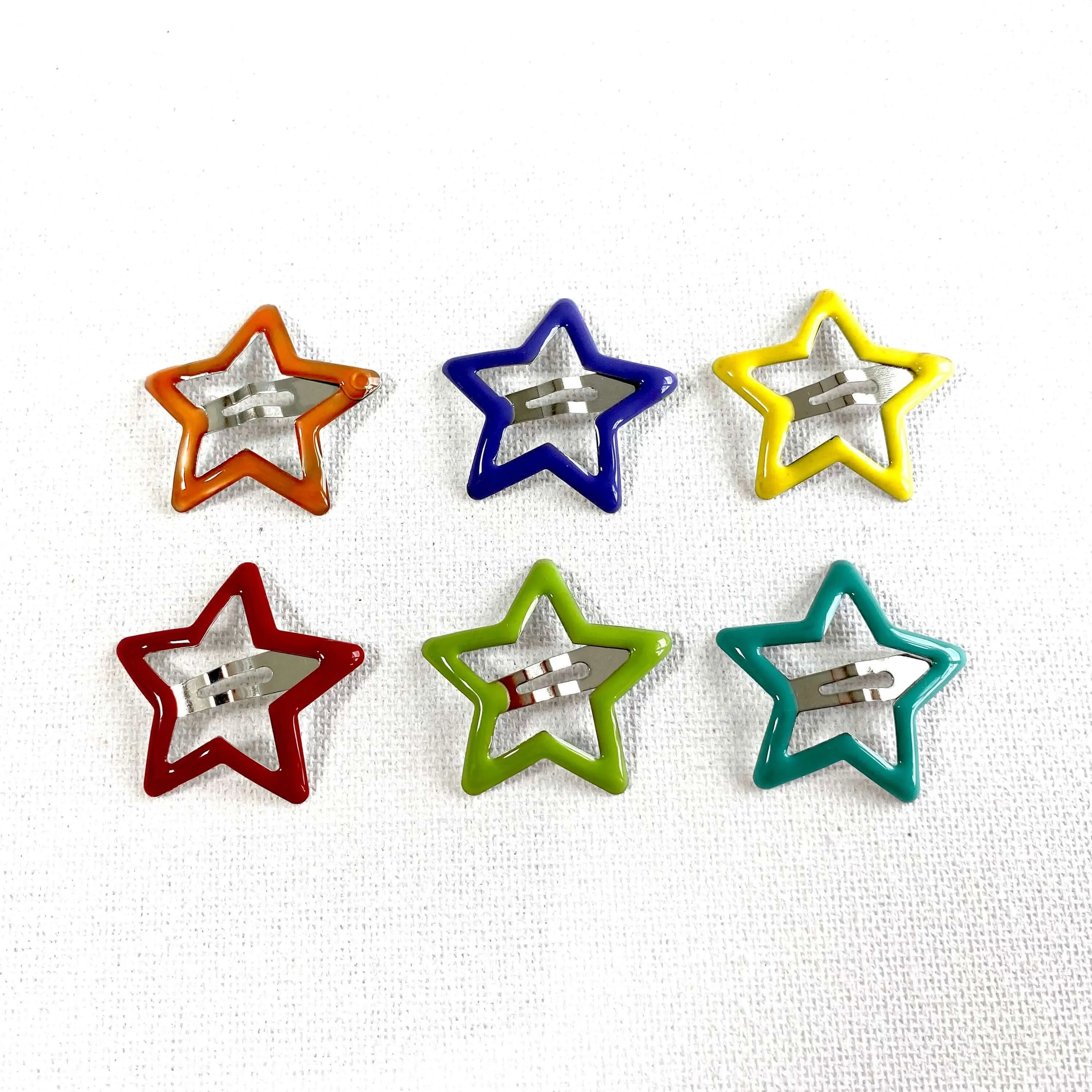 Doll hair clips 20mm mini Star