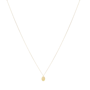 Engravable Diamond Necklace - Solid Gold