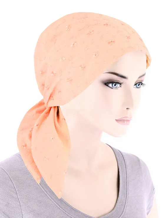 Eyelet Scarf Peach