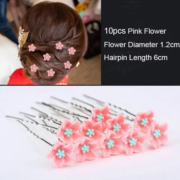 Fashion Women Simulated Pearl Hairpins Metal Barrette Clip Wedding Bridal Tiara Hair Accessories Wedding Hairstyle Design Tools