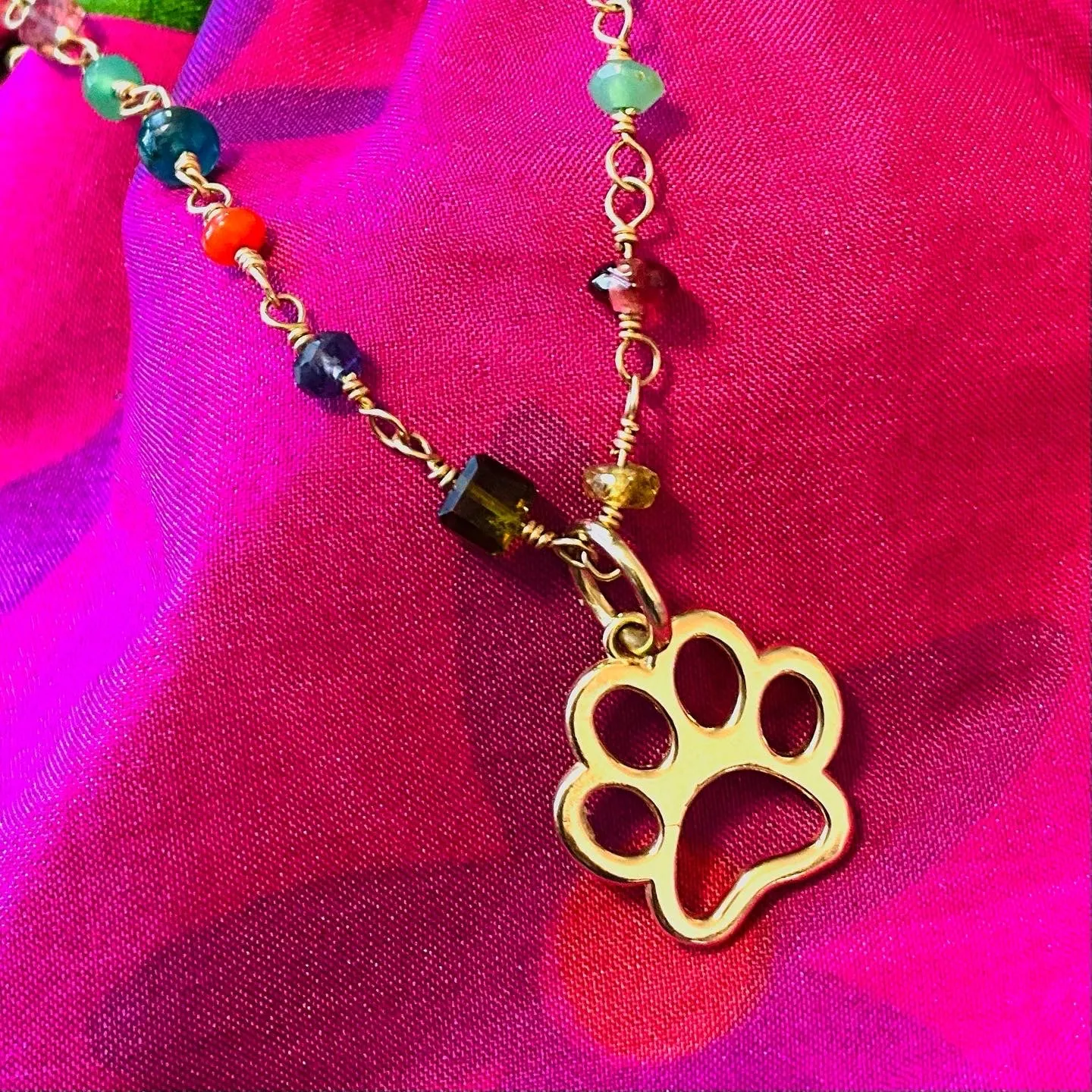 I love my Pet  Paw Charm