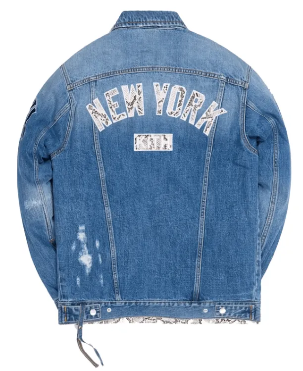 Kith For Major League Baseball New York Yankees Laight Denim Jacket Navy