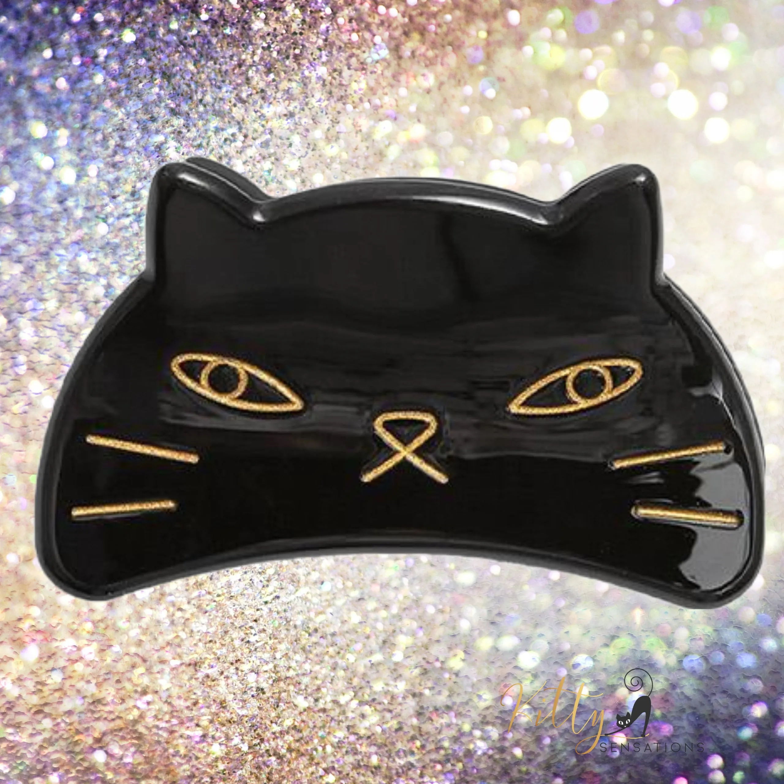 Kitty Face Hair Claw - Large (High Quality Acetate)