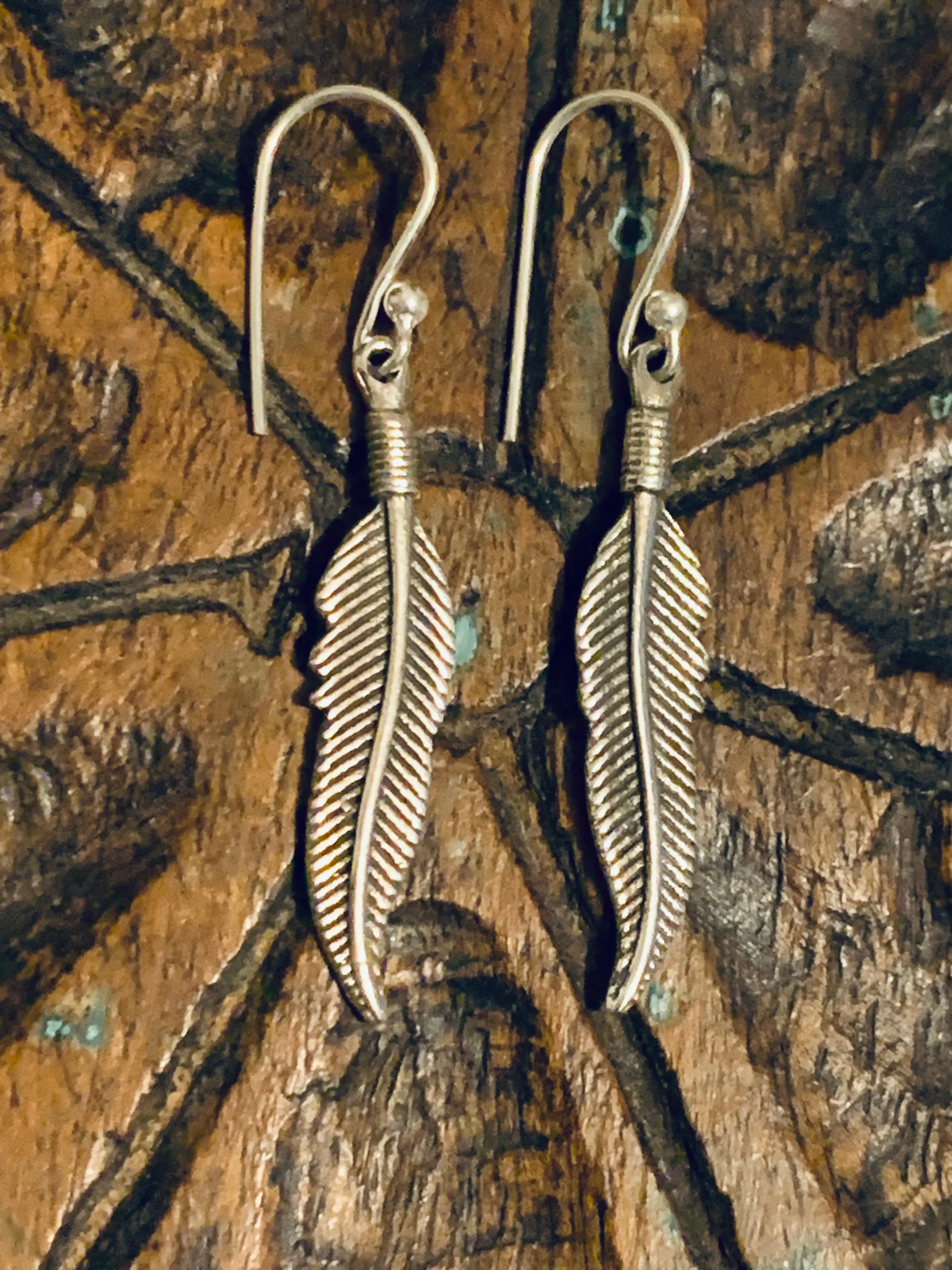 Light Feather Earrings