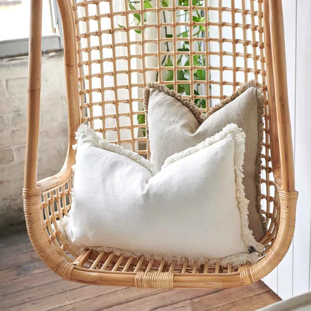 Luca® Boho Linen Cushion - Natural