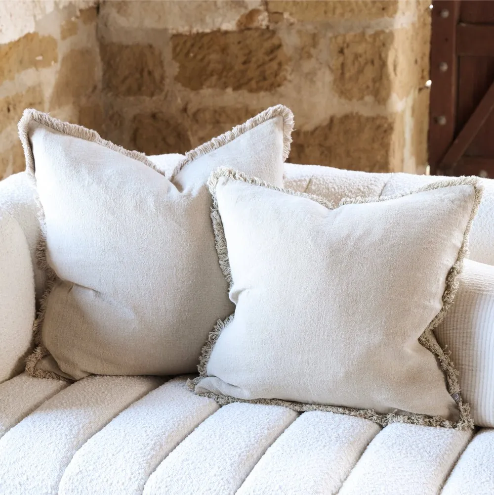 Luca® Boho Linen Cushion - Natural