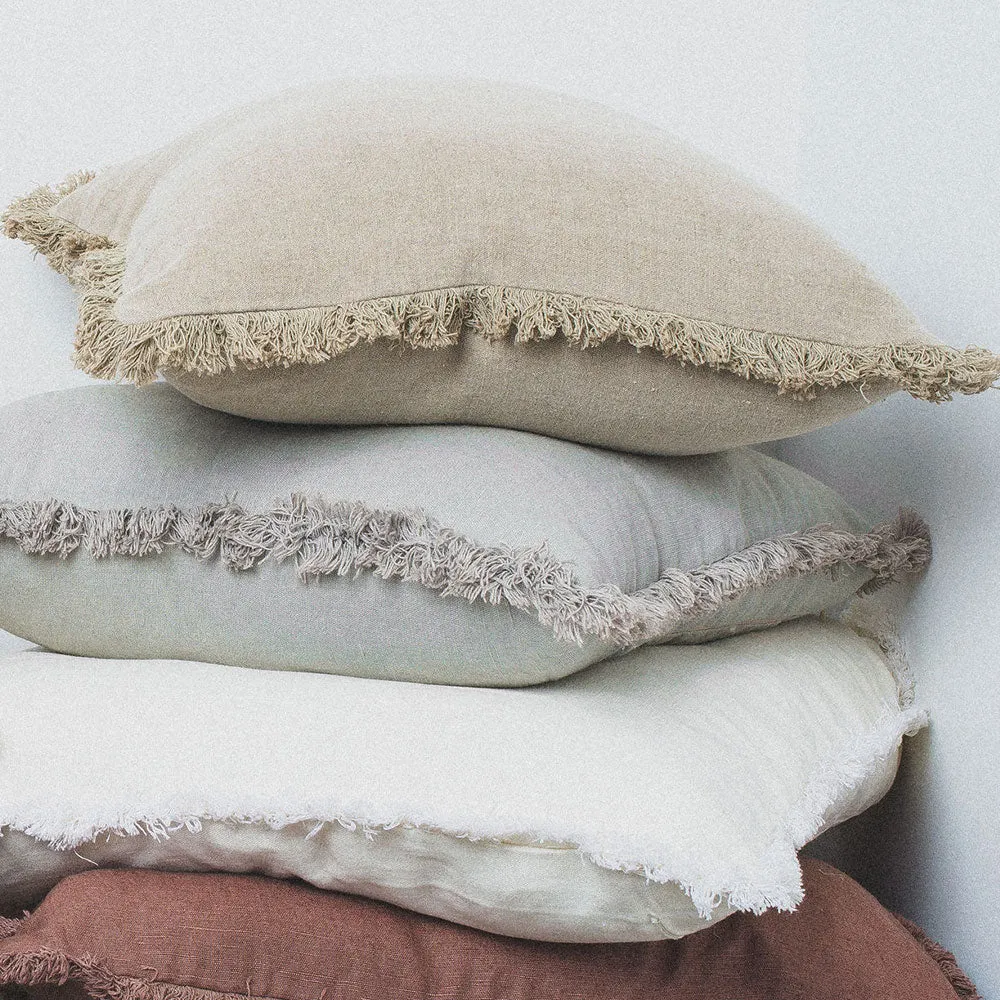 Luca® Boho Linen Cushion - Natural