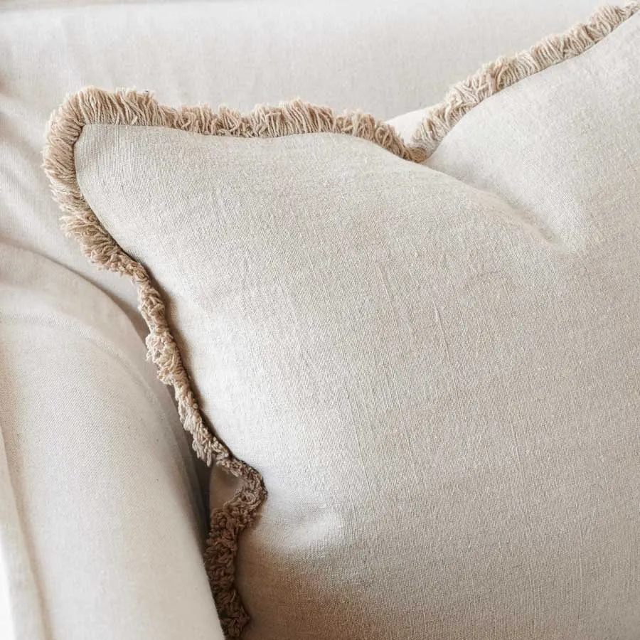 Luca® Boho Linen Cushion - Natural