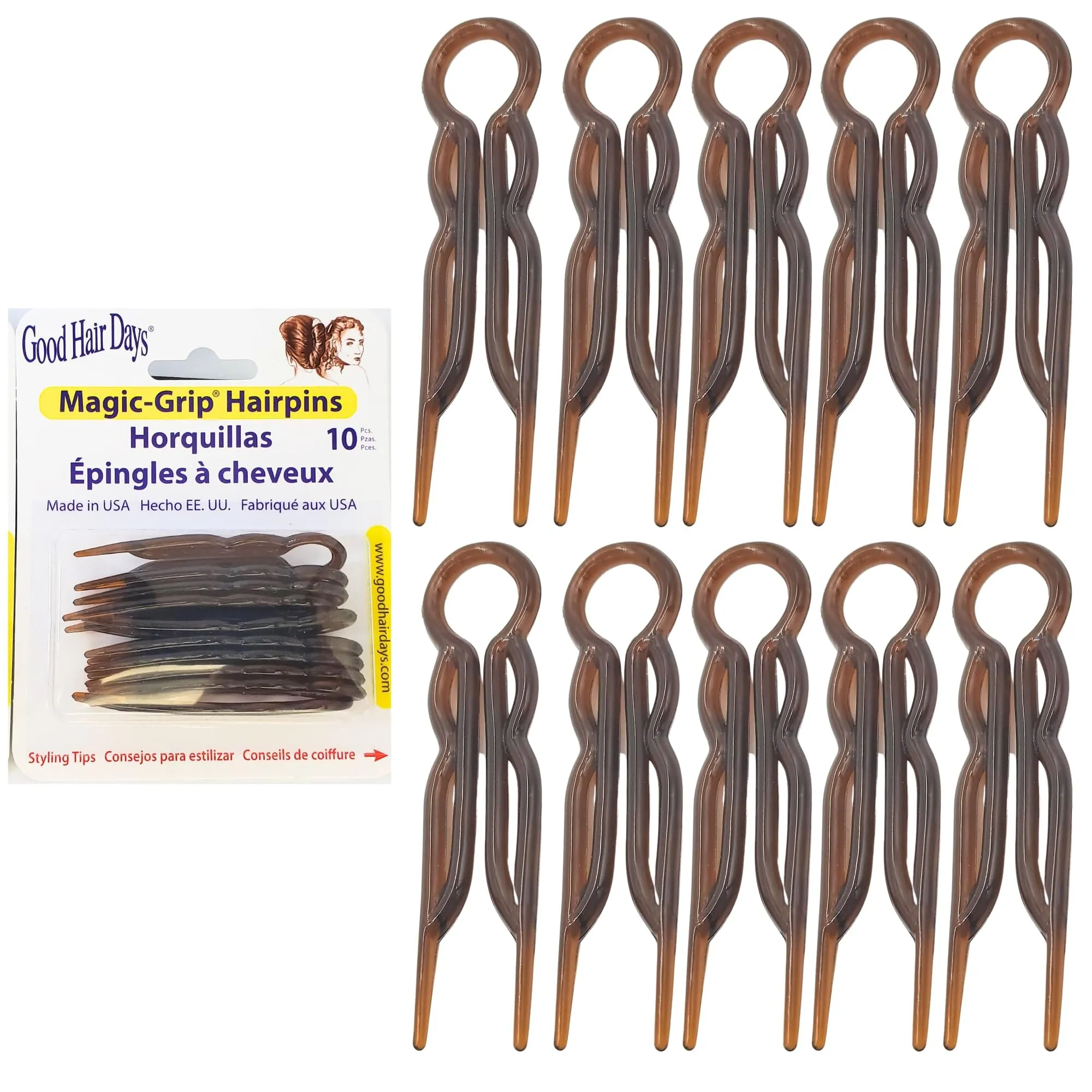 Magic Grip Hair Pins - Good Hair Days | 10 Pc