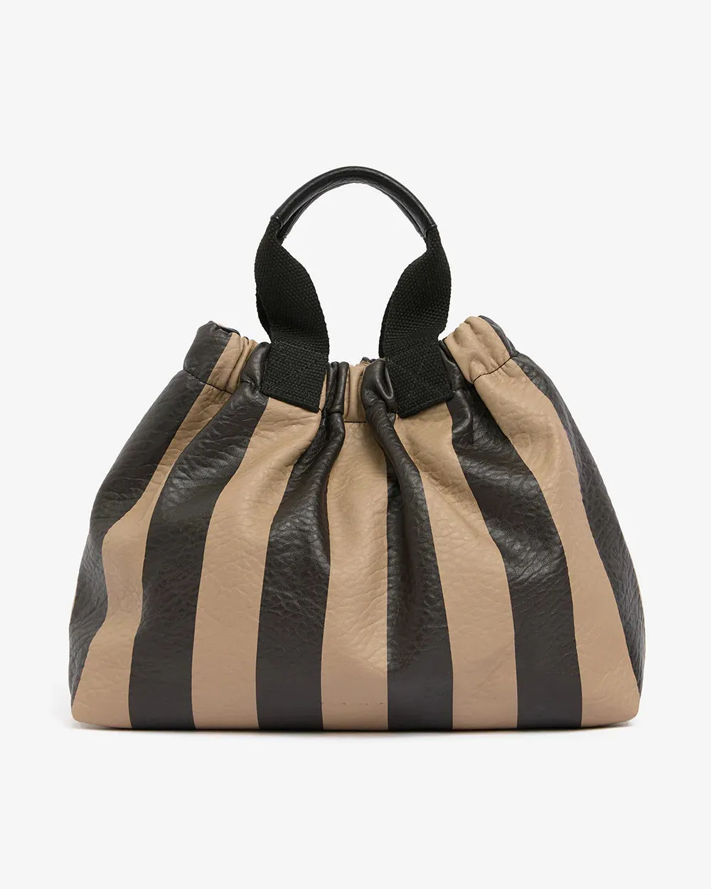 Montague Tote Latte Stripe