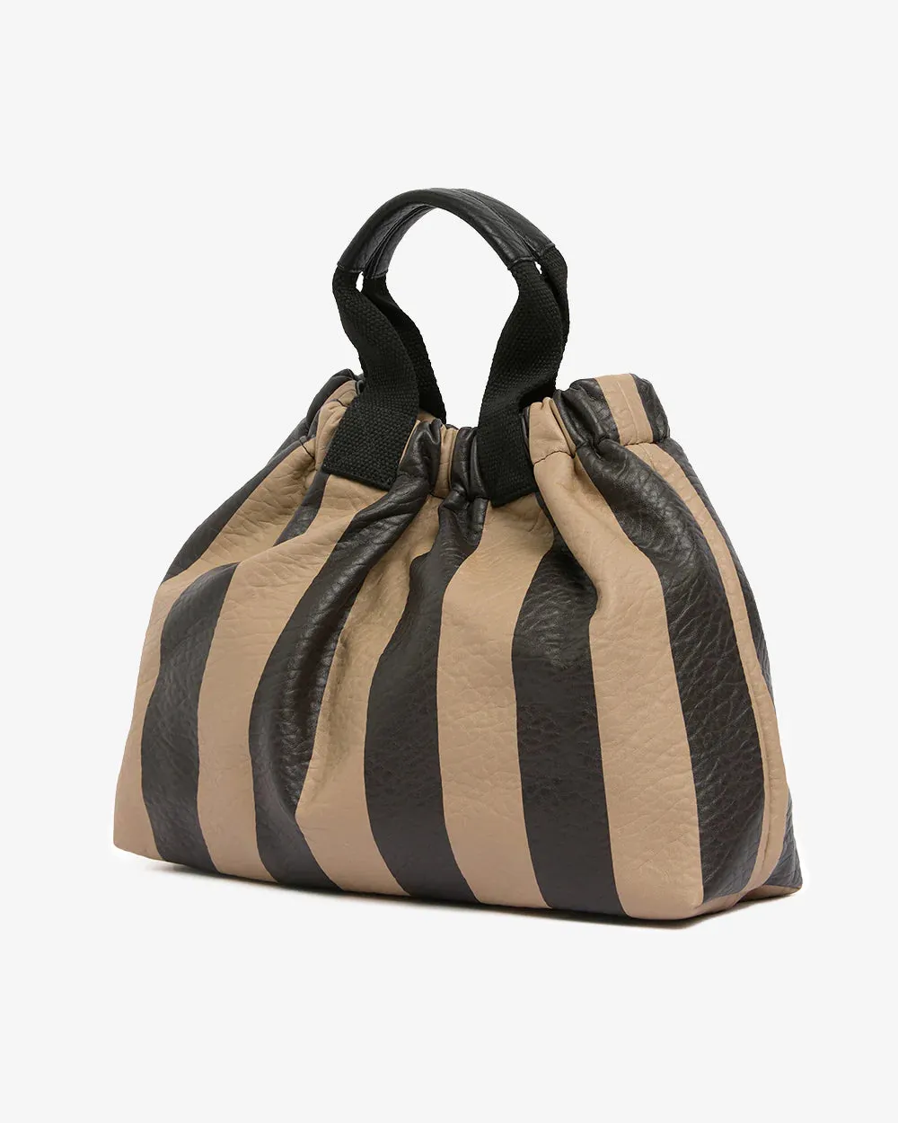 Montague Tote Latte Stripe