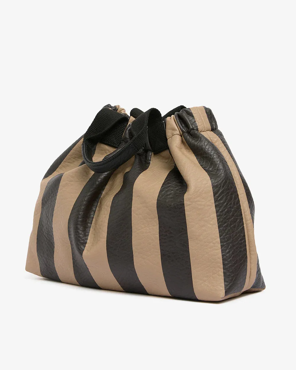 Montague Tote Latte Stripe