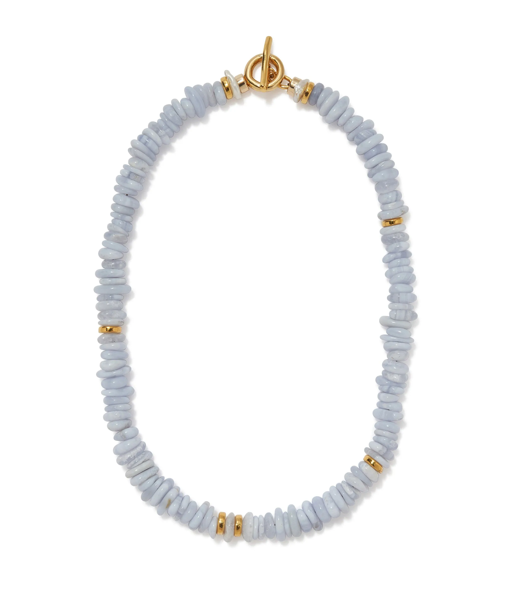 Mood Necklace in Blue Lace Agate