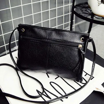 New Fashion Zipper Women Bag Soft PU Leather Women Messenger Bags Brand Designer Handbags Crossbody Ladies Shoulder Bags