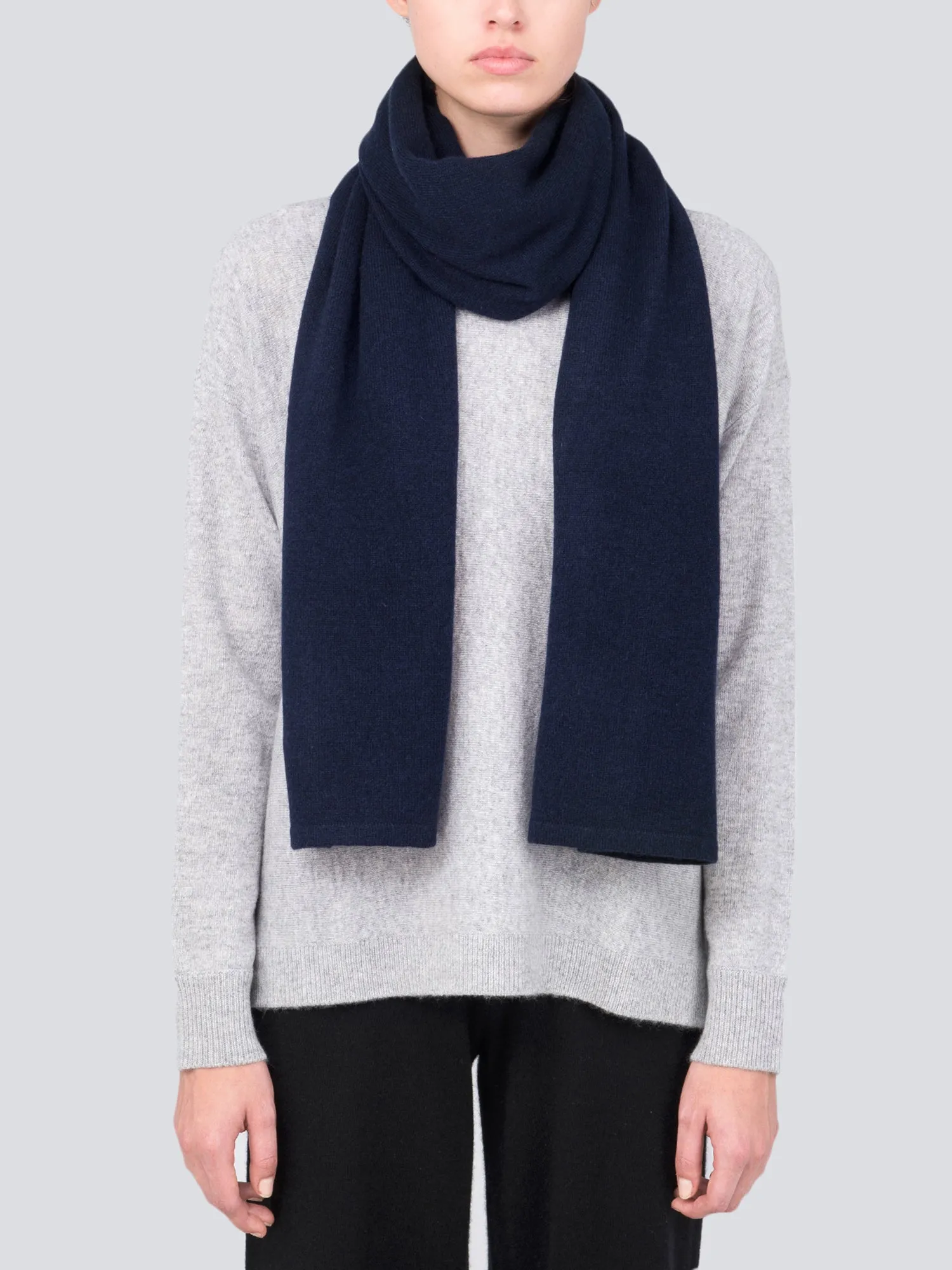 Oversized Scarf_Dark Navy