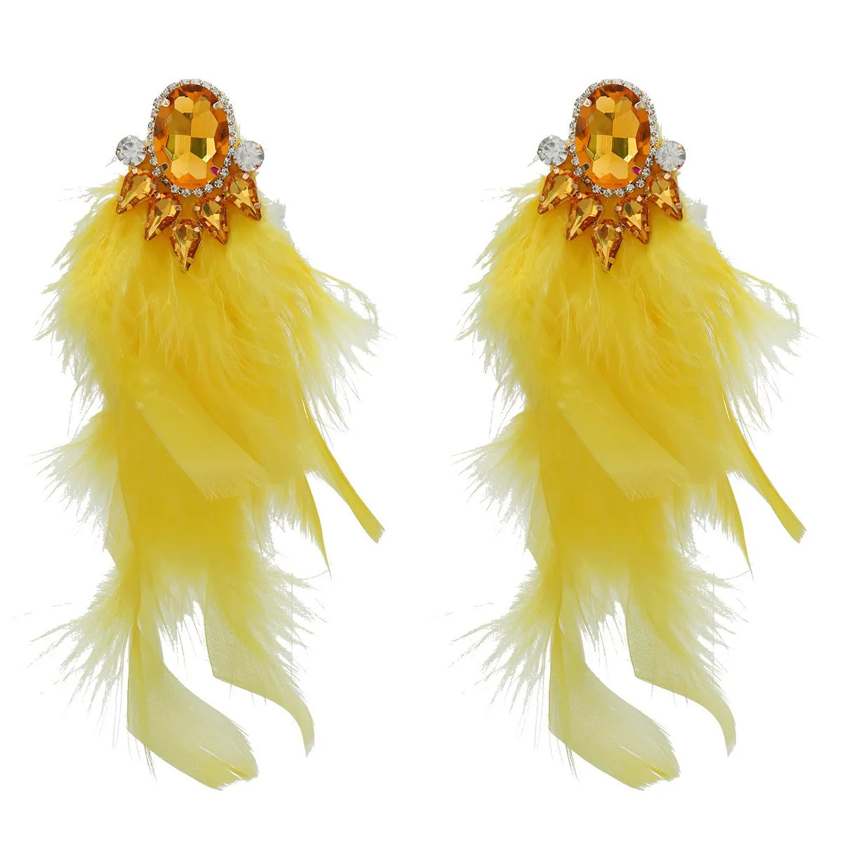 Pre Order:  Bohemian Feather Tassel Earrings