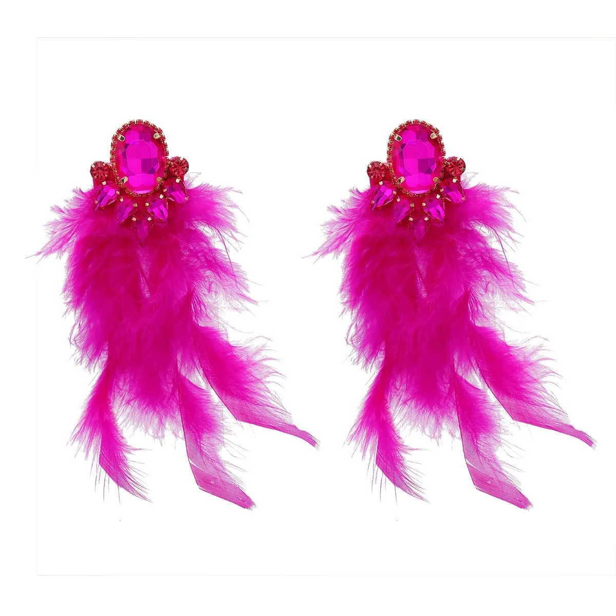 Pre Order:  Bohemian Feather Tassel Earrings