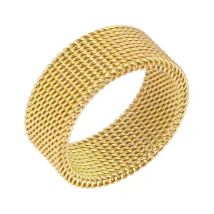 Reriti Intensity 18K gold plated Mesh Finger Ring