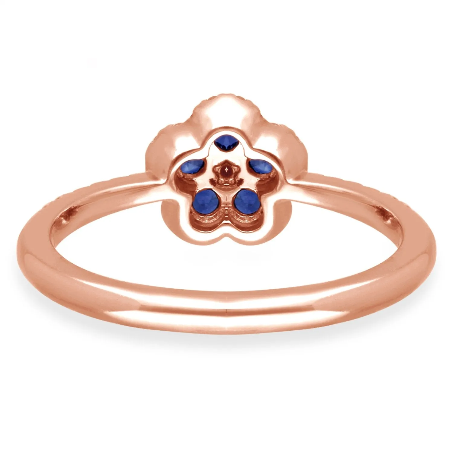 Rose Gold Sapphire & Diamond Heirloom Ring