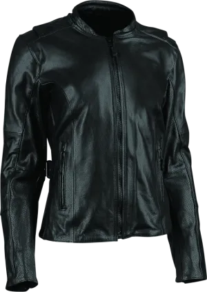 Speed and Strength Throttle Body Leather Jacket Black Womens - XL