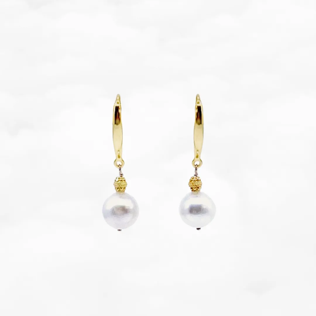 The Nine Gold Pearl Earrings