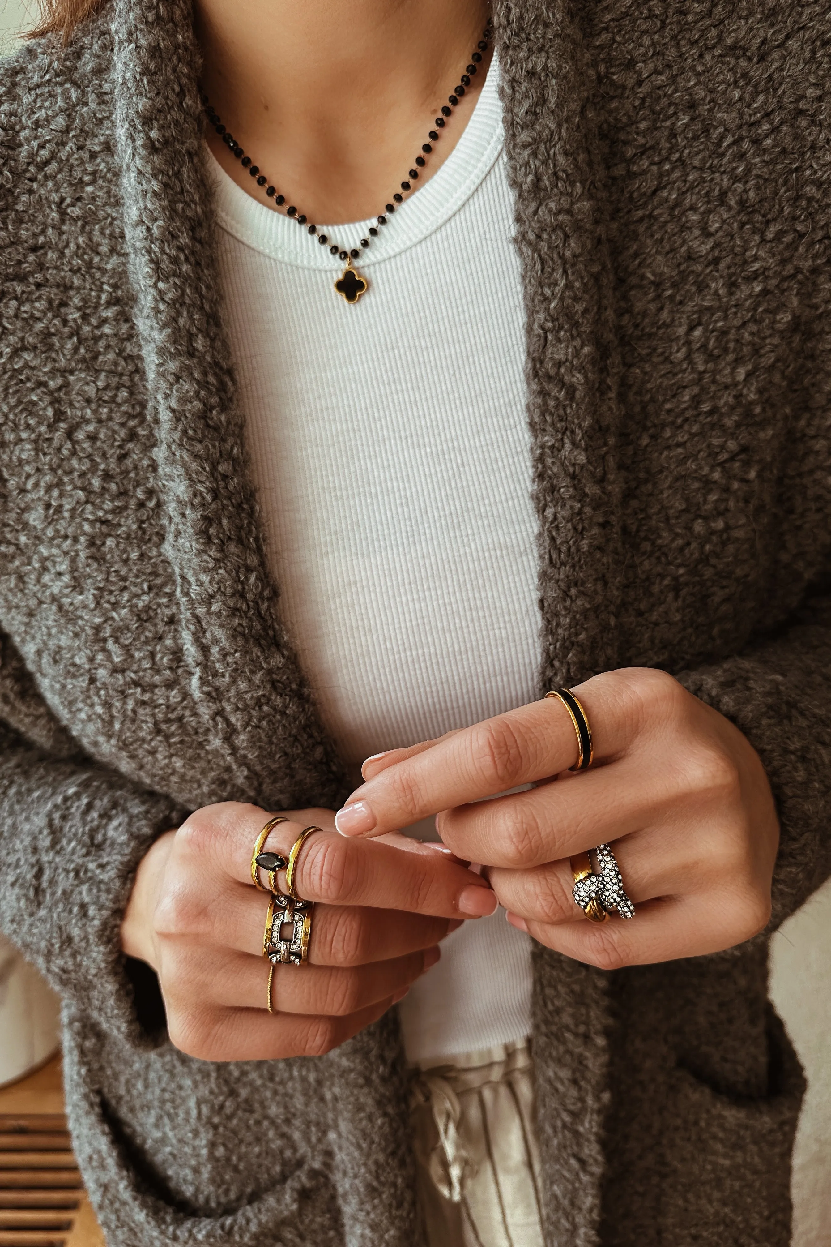 Two Tone Knot Ring