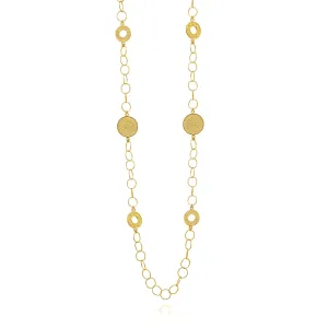 ZAYRA GOLD LONG NECKLACE FILIGREE