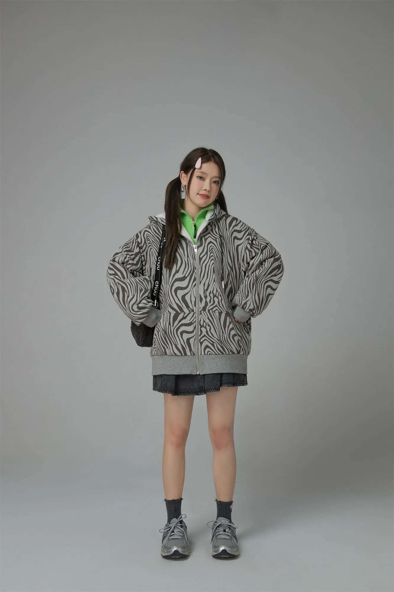 Zebra Loose Fit Dumble Jacket