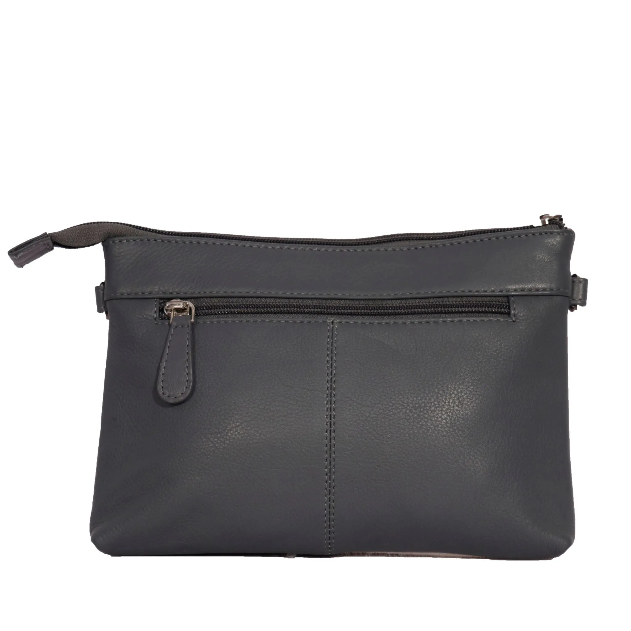 ZH1W ~ Grey Hairon Small Leather Bag